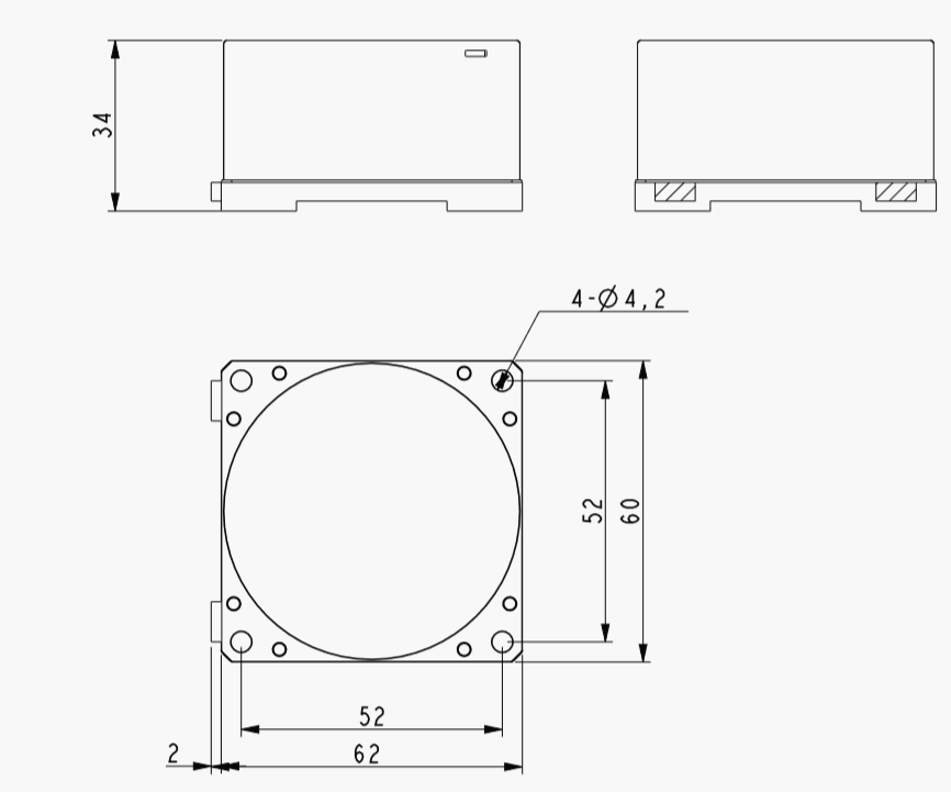 UGTMT200 series three-axis MEMS gyroscope